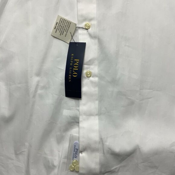 Polo Ralph Lauren Shirt Button Up Mens XL White Pony Classic Cotton New - Picture 10 of 11